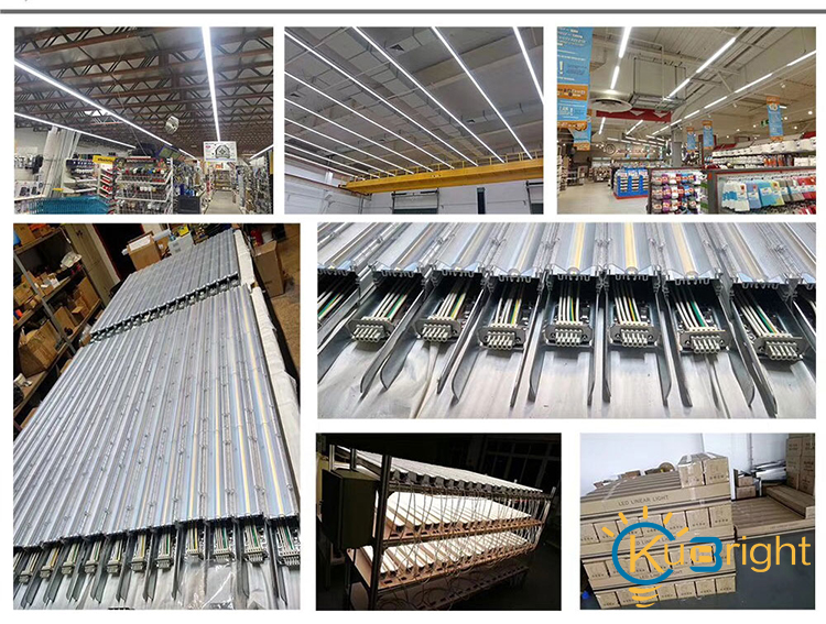 China factory led lighting tubes 600m 900m 1200m 1500m 2400m led linear light